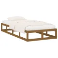 Cadre de lit Marron miel 100x200 cm Bois massif