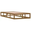 Cadre de lit Marron miel 100x200 cm Bois massif