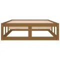 Cadre de lit Marron miel 100x200 cm Bois massif