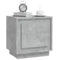 Tables de chevet 2 pcs gris béton 44x35x45 cm bois d'ingénierie