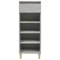Armoire à chaussures Gris béton 40x36x105 cm Bois d'ingénierie
