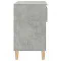 Armoire à chaussures Gris béton 70x36x60 cm Bois d'ingénierie