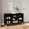 Armoire à chaussures Noir 102x36x60 cm Bois d'ingénierie
