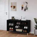 Armoire à chaussures Noir 102x36x60 cm Bois d'ingénierie