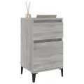 Table de chevet sonoma gris 40x35x70 cm