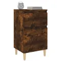 Tables de chevet 2 pcs chêne fumé 40x35x70 cm