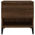 Tables d'appoint 2 pcs Chêne marron 50x46x50 cm Bois ingénierie