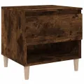 Table de chevet Chêne fumé 50x46x50 cm Bois d'ingénierie