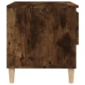 Table de chevet Chêne fumé 50x46x50 cm Bois d'ingénierie