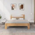 Tables de chevet 2 pcs Blanc brillant 50x46x50 cm