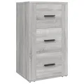 Buffet Sonoma gris 40x33x70 cm Bois d'ingénierie