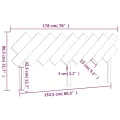 Tête de lit Marron miel 178x3x80,5 cm Bois massif de pin