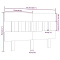 Tête de lit Marron miel 143,5x3x81 cm Bois massif de pin