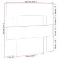 Tête de lit Blanc 93,5x3x81 cm Bois massif de pin