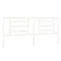 Tête de lit Blanc 206x4x100 cm Bois de pin massif