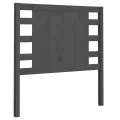Tête de lit Gris 81x4x100 cm Bois massif de pin