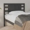 Tête de lit Gris 81x4x100 cm Bois massif de pin