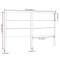 Tête de lit Marron miel 126x4x100 cm Bois massif de pin