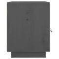 Tables de chevet 2 pcs Gris 40x34x45 cm Bois de pin massif