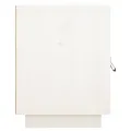 Table de chevet Blanc 40x34x45 cm Bois de pin solide