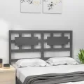 Tête de lit Gris 205,5x4x100 cm Bois massif de pin