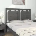 Tête de lit Gris 125,5x4x100 cm Bois massif de pin