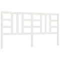 Tête de lit Blanc 206x4x100 cm Bois massif de pin