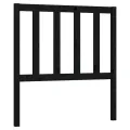 Tête de lit Noir 81x4x100 cm Bois massif de pin