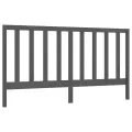 Tête de lit Gris 206x4x100 cm Bois massif de pin