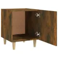 Tables de chevet 2 pcs Chêne fumé Bois d'ingénierie