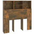 Armoire de tête de lit Chêne fumé 100x19x103,5 cm