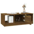 Table basse chêne marron 102x50x36 cm bois d'ingénierie