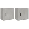 Tables de chevet murales 2 pcs Gris béton 50x30x47 cm