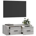 Armoire TV suspendue Sonoma gris 80x36x25 cm Bois d'ingénierie