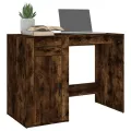 Bureau Chêne fumé 100x49x75 cm Bois d'ingénierie