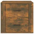 Table de chevet Chêne fumé 50x39x47 cm