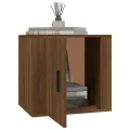 Table de chevet Chêne marron 50x39x47 cm