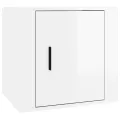Tables de chevet 2 pcs Blanc brillant 50x39x47 cm