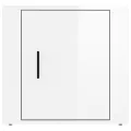 Tables de chevet 2 pcs Blanc brillant 50x39x47 cm