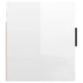 Meubles TV muraux 2 pcs Blanc brillant 40x34,5x40 cm