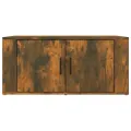Table basse Chêne fumé 80x50x36 cm Bois d'ingénierie