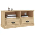 Meuble TV chêne sonoma 93x35,5x45 cm bois d'ingénierie