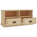 Meuble TV chêne sonoma 93x35,5x45 cm bois d'ingénierie