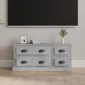 Meuble TV gris béton 100x35,5x45 cm bois d'ingénierie