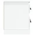 Meuble TV blanc brillant 100x35,5x45 cm bois d'ingénierie