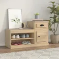 Armoire à chaussures chêne sonoma 100x42x60cm bois d'ingénierie