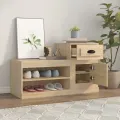 Armoire à chaussures chêne sonoma 100x42x60cm bois d'ingénierie