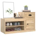 Armoire à chaussures chêne sonoma 100x42x60cm bois d'ingénierie