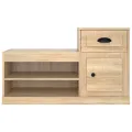 Armoire à chaussures chêne sonoma 100x42x60cm bois d'ingénierie