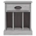 Table de chevet sonoma gris 43x36x50 cm